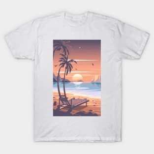 Sunset at the beach T-Shirt